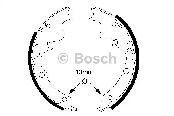 Комлект тормозных накладок BOSCH 0 986 487 347 (BS597)