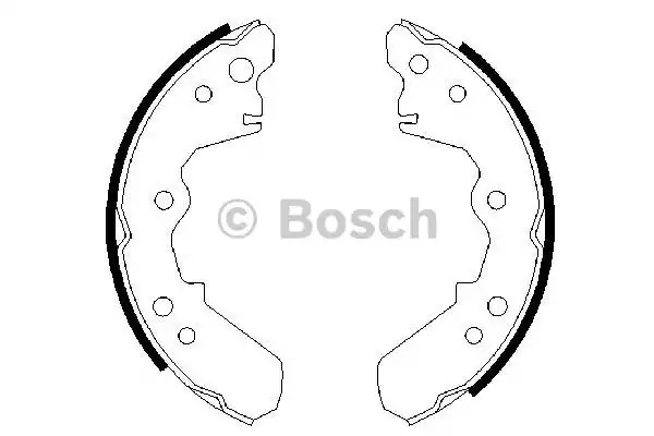 Комлект тормозных накладок BOSCH 0 986 487 376 (BS626)