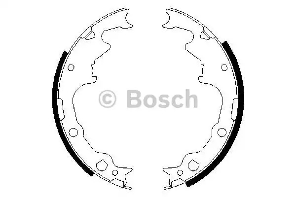 Комлект тормозных накладок BOSCH 0 986 487 396 (BS646, 90R-011300/229)