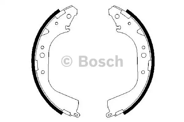 Комлект тормозных накладок BOSCH 0 986 487 414 (BS664)