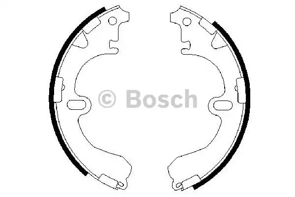 Комлект тормозных накладок BOSCH 0 986 487 422 (BS672)