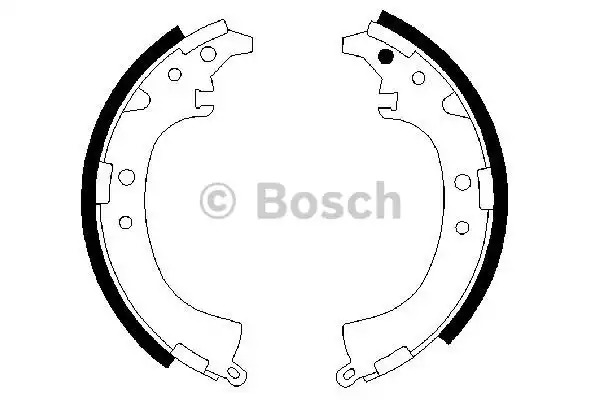 Комлект тормозных накладок BOSCH 0 986 487 424 (BS674)