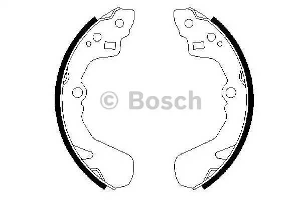 Комлект тормозных накладок BOSCH 0 986 487 436 (BS686)