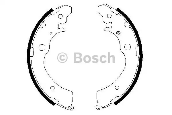 Комлект тормозных накладок BOSCH 0 986 487 440 (BS690)