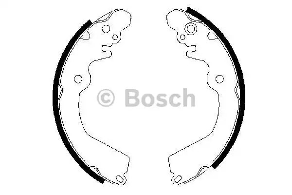 Комлект тормозных накладок BOSCH 0 986 487 451 (BS701)