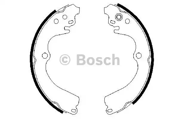 Комлект тормозных накладок BOSCH 0 986 487 463 (BS713)