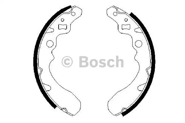 Комлект тормозных накладок BOSCH 0 986 487 504 (BS754, S754)