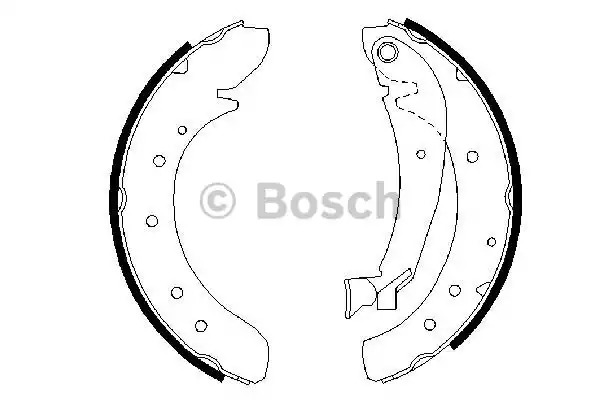 Комлект тормозных накладок BOSCH 0 986 487 522 (BS772)