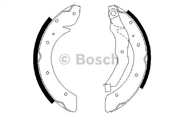 Комлект тормозных накладок BOSCH 0 986 487 528 (BS778)