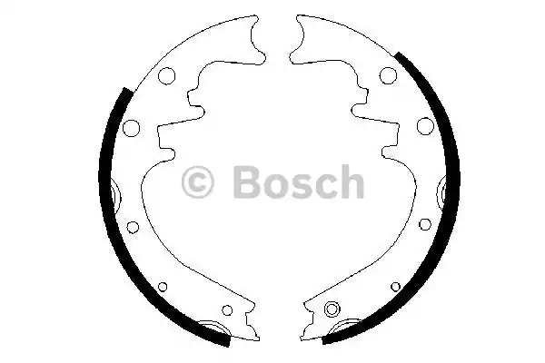 Комлект тормозных накладок BOSCH 0 986 487 529 (BS779)