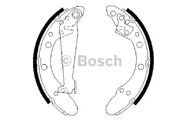 Комлект тормозных накладок BOSCH 0 986 487 536 (BS786)