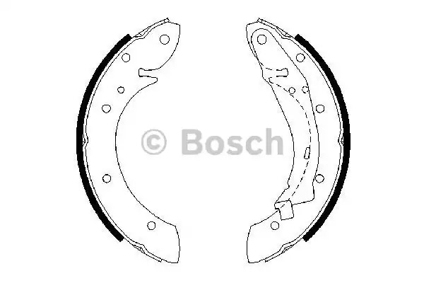 Комлект тормозных накладок BOSCH 0 986 487 552 (BS802)