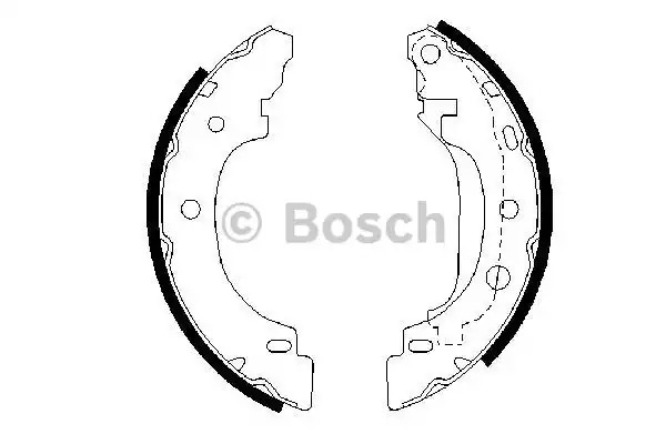 Комлект тормозных накладок BOSCH 0 986 487 570 (BS815)