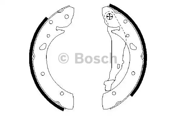 Комлект тормозных накладок BOSCH 0 986 487 572 (BS816)