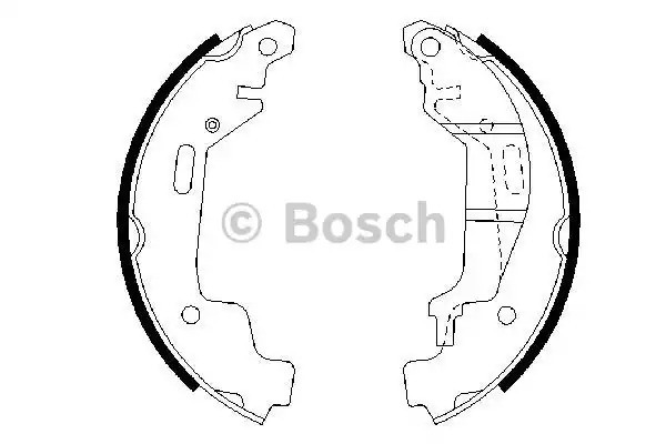 Комлект тормозных накладок BOSCH 0 986 487 576 (BS818)