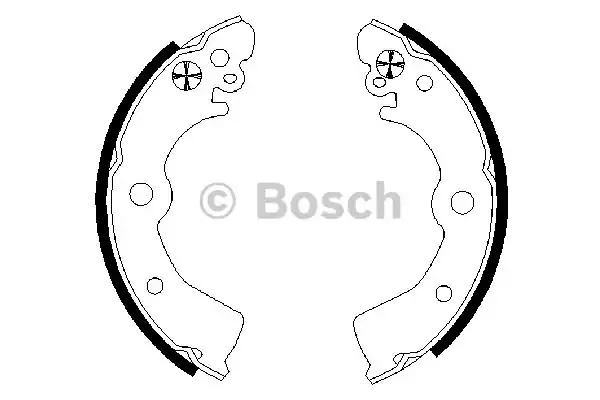 Комлект тормозных накладок BOSCH 0 986 487 578 (BS820)