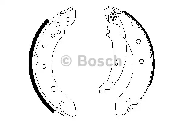 Комлект тормозных накладок BOSCH 0 986 487 585 (BS827)