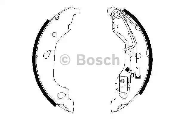 Комлект тормозных накладок BOSCH 0 986 487 596 (BS836)