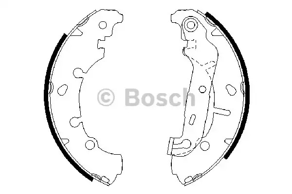 Комлект тормозных накладок BOSCH 0 986 487 599 (BS839)