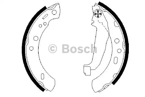 Комлект тормозных накладок BOSCH 0 986 487 604 (BS842)