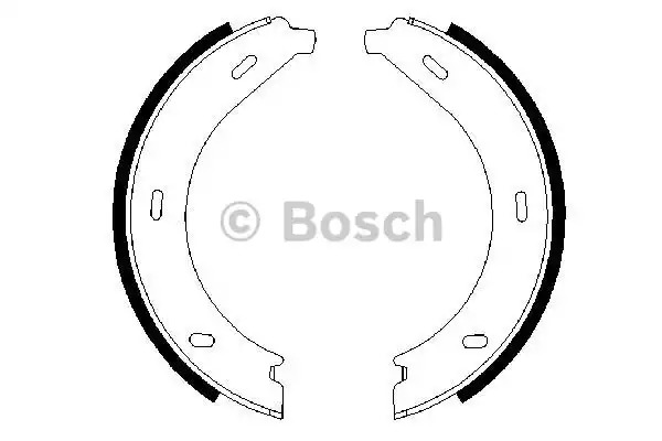 Комлект тормозных накладок BOSCH 0 986 487 605 (BS843)