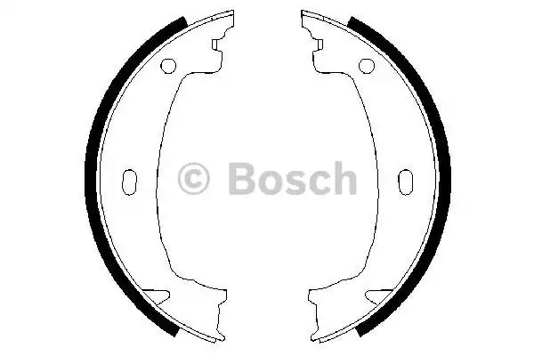 Комлект тормозных накладок BOSCH 0 986 487 608 (BS846)