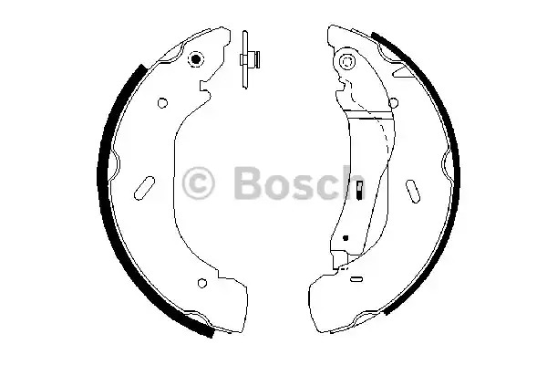 Комлект тормозных накладок BOSCH 0 986 487 612 (BS850)