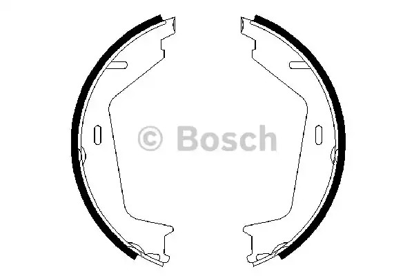 Комлект тормозных накладок BOSCH 0 986 487 623 (BS858)