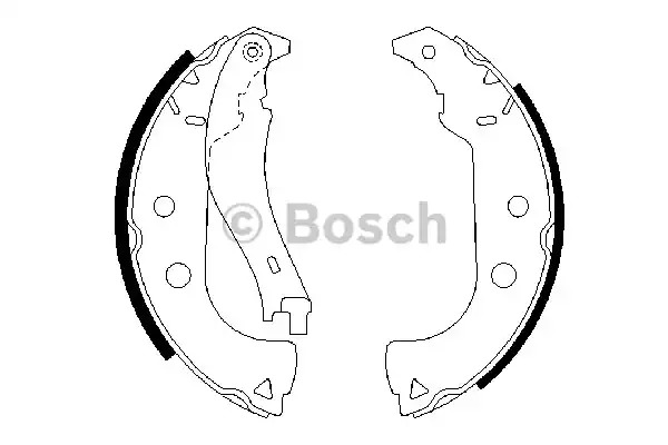 Комлект тормозных накладок BOSCH 0 986 487 629 (BS864)