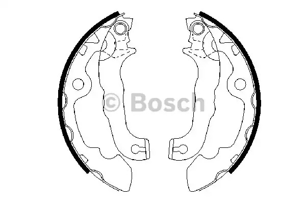 Комлект тормозных накладок BOSCH 0 986 487 633 (BS867)