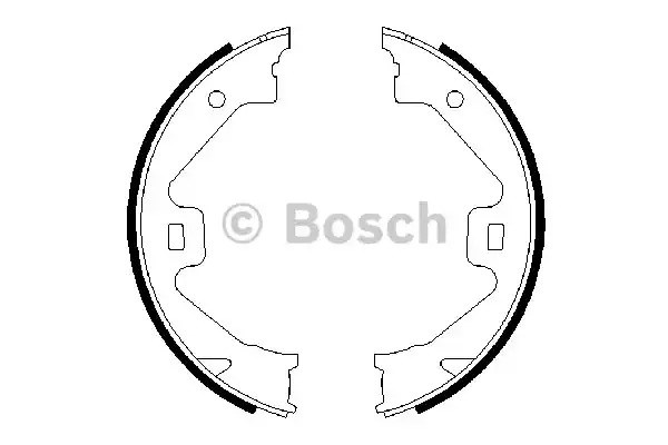 Комлект тормозных накладок BOSCH 0 986 487 650 (BS875)