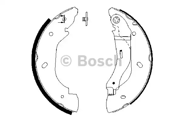 Комлект тормозных накладок BOSCH 0 986 487 660 (BS883)