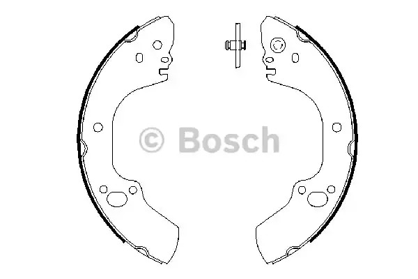 Комлект тормозных накладок BOSCH 0 986 487 662 (BS884)