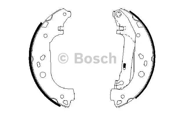 Комлект тормозных накладок BOSCH 0 986 487 667 (BS887)