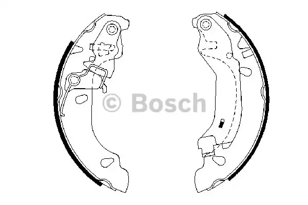 Комлект тормозных накладок BOSCH 0 986 487 669 (BS889)