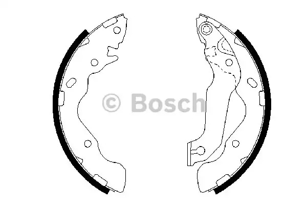 Комлект тормозных накладок BOSCH 0 986 487 673 (BS893)