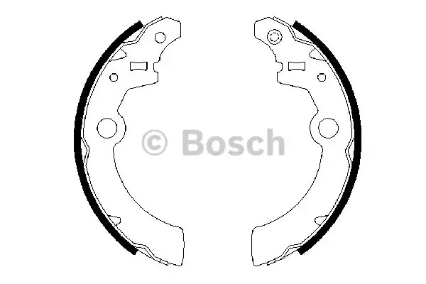 Комлект тормозных накладок BOSCH 0 986 487 676 (BS895)