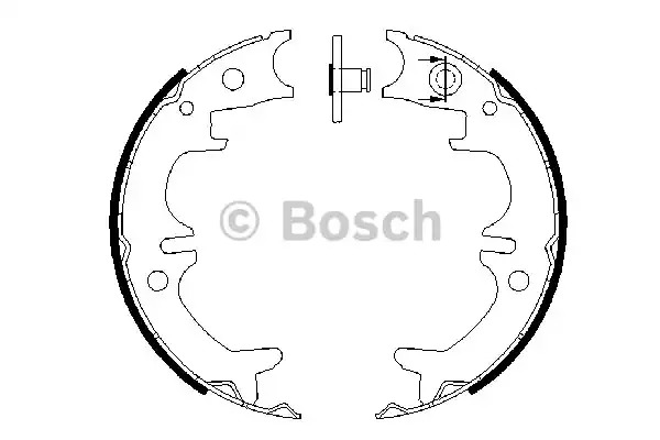 Комлект тормозных накладок BOSCH 0 986 487 680 (BS899)