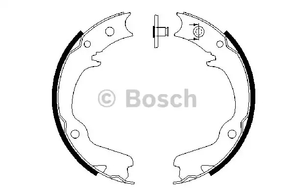 Комлект тормозных накладок BOSCH 0 986 487 681 (BS900)