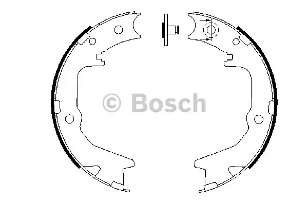 Комлект тормозных накладок BOSCH 0 986 487 683 (BS902)