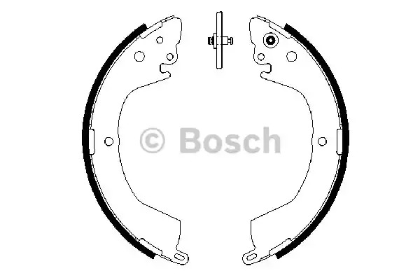 Комлект тормозных накладок BOSCH 0 986 487 684 (BS903)