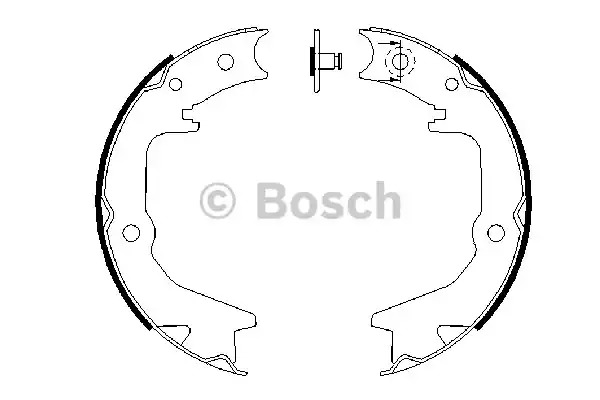 Комлект тормозных накладок BOSCH 0 986 487 685 (BS904)