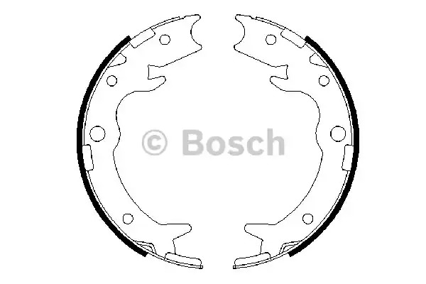 Комлект тормозных накладок BOSCH 0 986 487 686 (BS905)