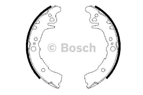 Комлект тормозных накладок BOSCH 0 986 487 689 (BS908, 90R-011300/178)