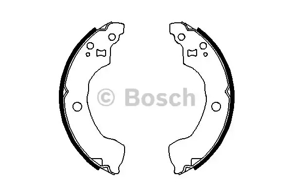 Комлект тормозных накладок BOSCH 0 986 487 691 (BS911)