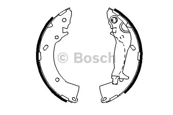 Комлект тормозных накладок BOSCH 0 986 487 697 (BS917)