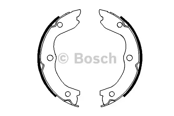 Комлект тормозных накладок BOSCH 0 986 487 698 (BS918)