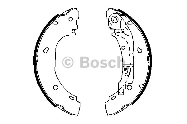 Комлект тормозных накладок BOSCH 0 986 487 701 (BS921)