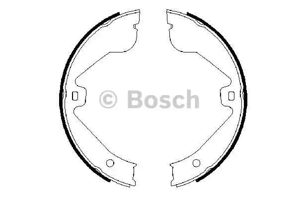 Комлект тормозных накладок BOSCH 0 986 487 705 (BS925)