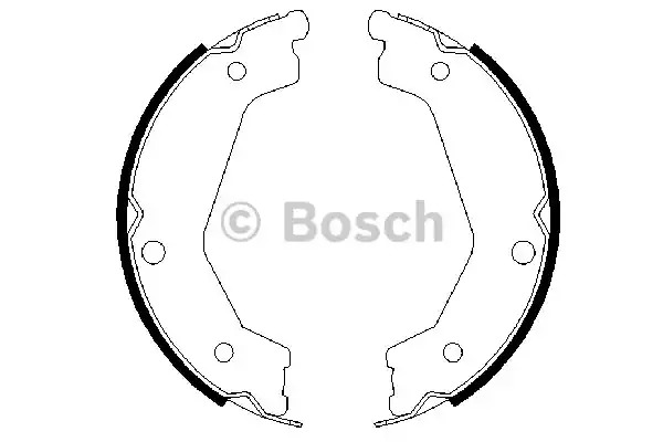 Комлект тормозных накладок BOSCH 0 986 487 708 (BS928)